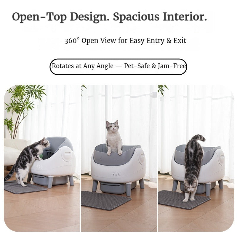 Smart Automatic Self-Cleaning Cat Litter Box - Extra Large with Odor Control