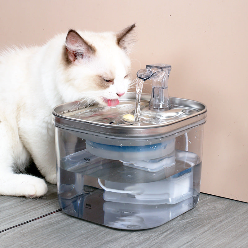 Smart Cat Water Fountain - Silent Circulation Filter 304 Stainless Steel