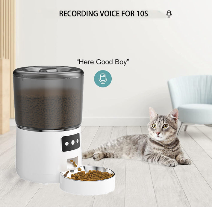 Smart Automatic Pet Feeder 4L Large Capacity APP Remote Control