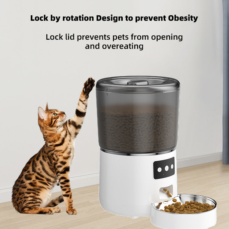 Smart Automatic Pet Feeder 4L Large Capacity APP Remote Control