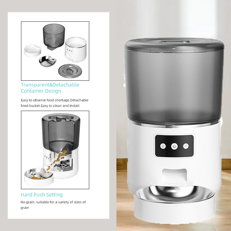 Smart Automatic Pet Feeder 4L Large Capacity APP Remote Control